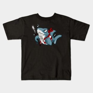 Pirate Shark Kids T-Shirt